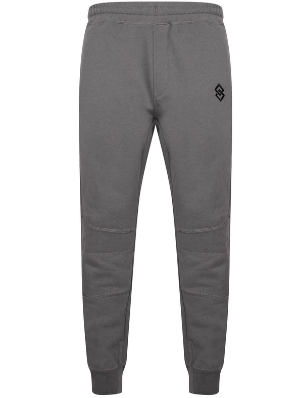 St Woodall Panelled Cuffed Joggers in Charcoal - Saint & Sinner