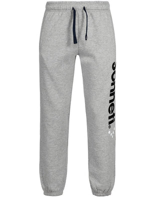 Plaistow Fleece Cuffed Joggers in Athletic Grey Marl - Sonneti