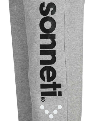 Plaistow Fleece Cuffed Joggers in Athletic Grey Marl - Sonneti