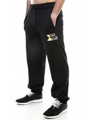 Hackney Fleece Cuffed Joggers in Anthracite - Sonneti