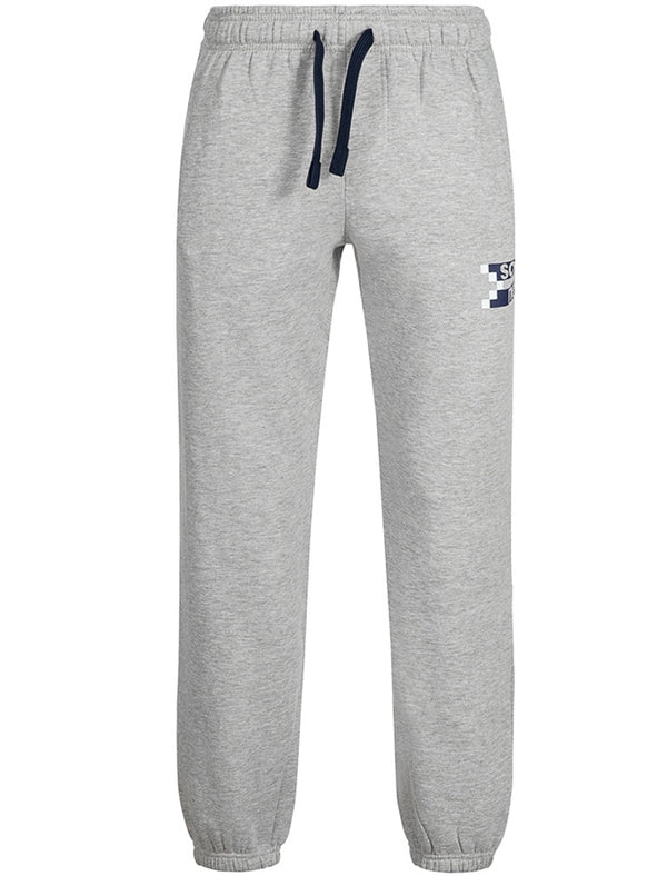 Hackney Fleece Cuffed Joggers in Athletic Grey Marl - Sonneti