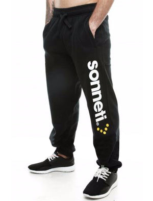 Plaistow Fleece Cuffed Joggers in Anthracite - Sonneti