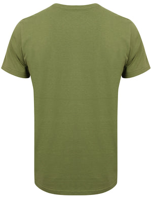 Roadtrip Motif T-Shirt In Olivine Khaki - South Shore