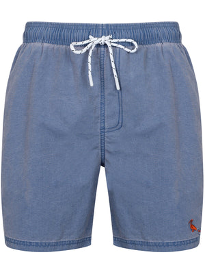 Ansdell Pigment Wash Swim Shorts in Blue - South Shore