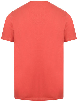 Auto Shop Motif Cotton T-Shirt In Garnet Rose - South Shore