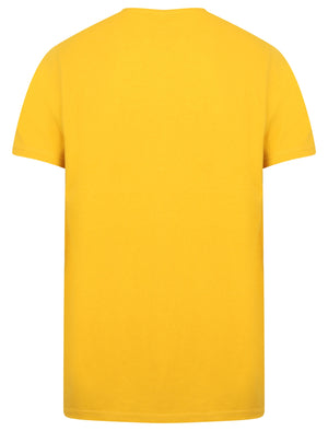 Auto Shop Motif Cotton T-Shirt In Yolk Yellow - South Shore