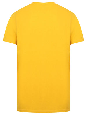 Auto Shop Motif Cotton T-Shirt In Yolk Yellow - South Shore