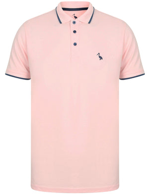 Baser Cotton Pique Polo Shirt In Blushing Pink - South Shore