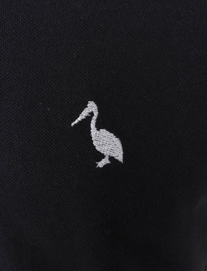 Baser Cotton Pique Polo Shirt In Dark Navy - South Shore