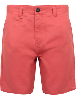 Billy’s Bay Cotton Twill Chino Shorts with Peach Finish In Faded Peach - South Shore