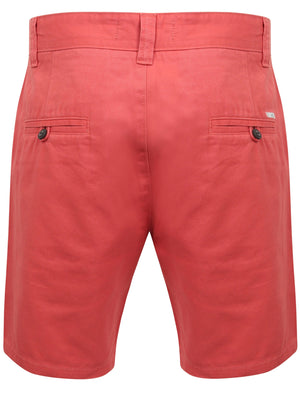 Billy’s Bay Cotton Twill Chino Shorts with Peach Finish In Faded Peach - South Shore