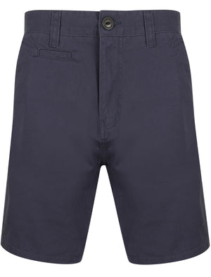 Billy’s Bay Cotton Twill Chino Shorts with Peach Finish In Mood Indigo - South Shore