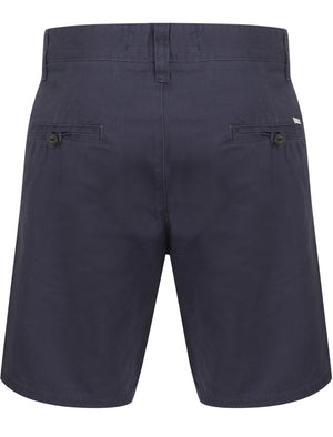Billy’s Bay Cotton Twill Chino Shorts with Peach Finish In Mood Indigo - South Shore