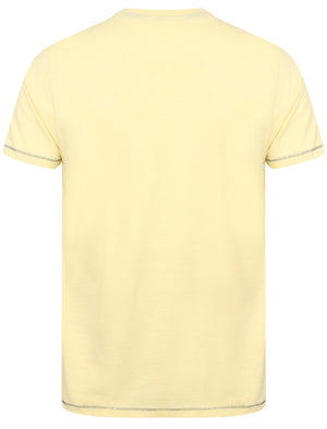 Coco Cotton Jersey Slub T-Shirt with Pocket In Pale Yellow - South Shore