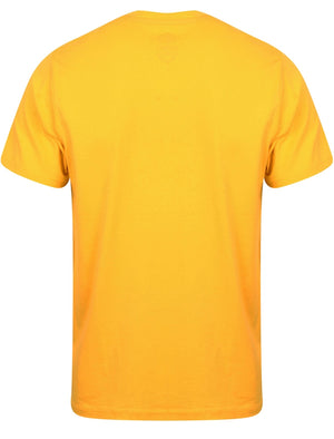 Equip Motif Crew Neck Cotton T-Shirt In Yellow Iris - South Shore