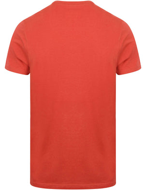 Full Throttle Motif Crew Neck T-Shirt In Garnet Rose - South Shore