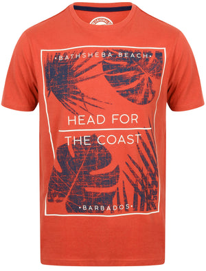 Head For The Coast Cotton T-Shirt In Garnet Rose - South Shore