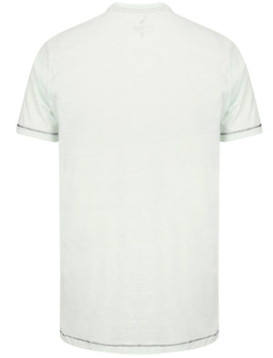 Himark Cotton Slub T-Shirt with Chest Pocket In Hint of Mint - South Shore