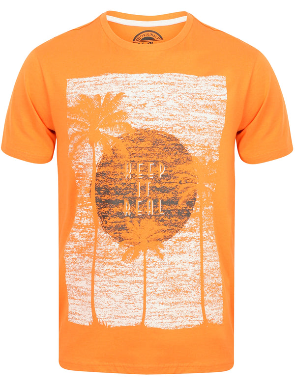 Keep It Real Motif T-Shirt In Topaz - South Shore