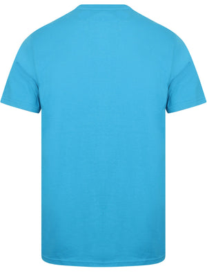 Kinsley Basic Cotton Crew Neck T-Shirt In Blue Aster - South Shore