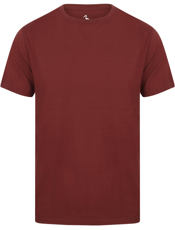 Kinsley Basic Cotton Crew Neck T-Shirt In Chocolate Truffle - South Shore