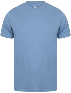 Kinsley Basic Cotton Crew Neck T-Shirt In Federal Blue - South Shore