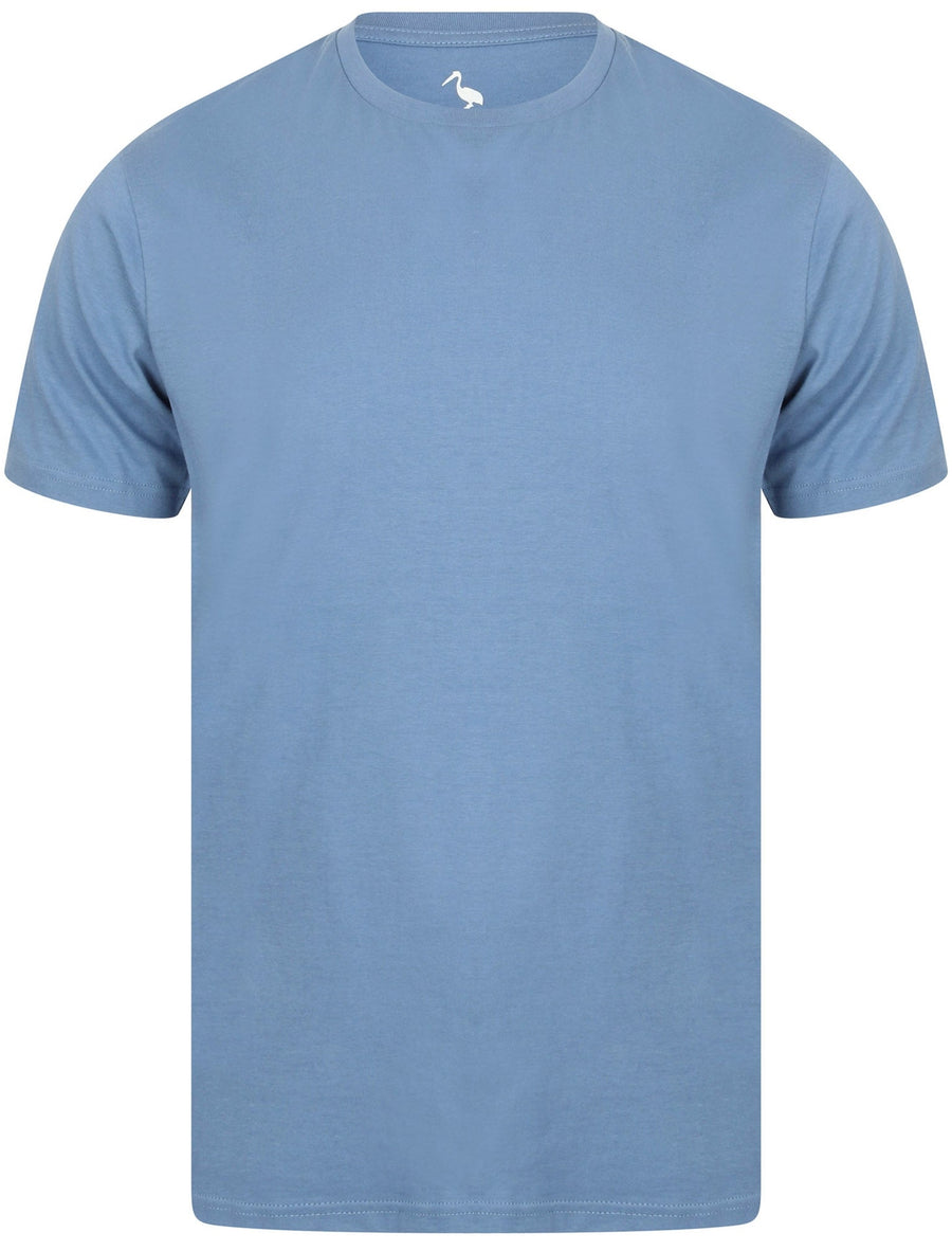 Basic Blue T Clancy Basic Cotton Crew Neck T-Shirt In Federal Blue - South Shore ...