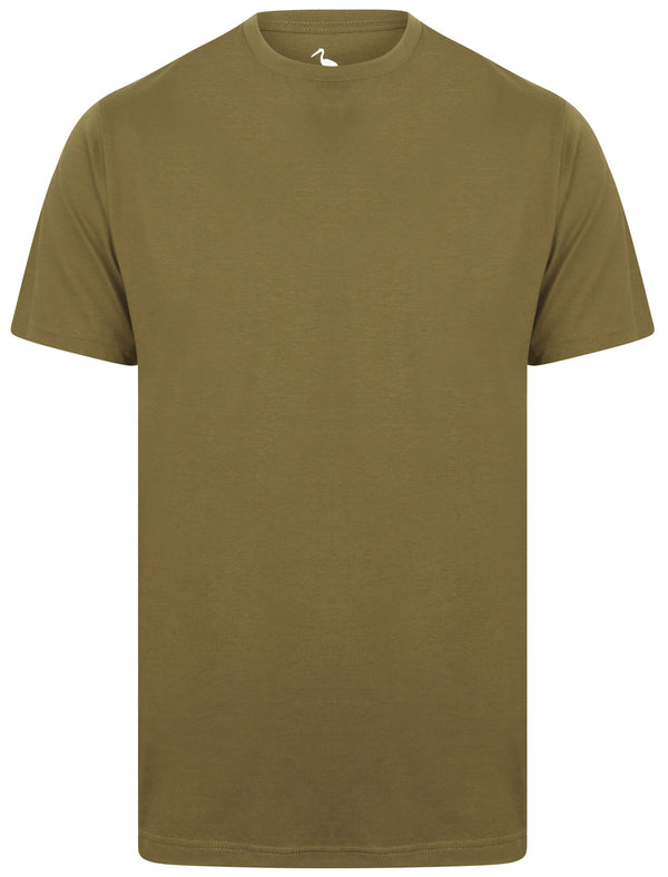 Kinsley Basic Cotton Crew Neck T-Shirt In Ivy Green - South Shore