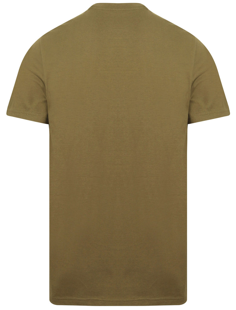 Kinsley Basic Cotton Crew Neck T-Shirt In Ivy Green - South Shore ...