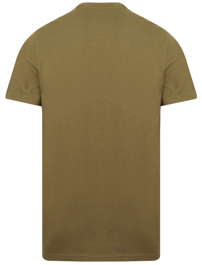 Clancy Basic Cotton Crew Neck T-Shirt In Ivy Green - South Shore ...