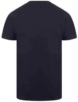 Clancy Basic Cotton Crew Neck T-Shirt In Navy - South Shore