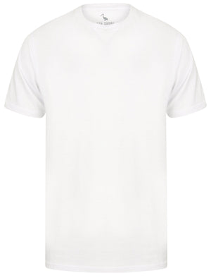 Kinsley Basic Cotton Crew Neck T-Shirt In Optic White - South Shore