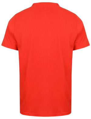 Clancy Basic Cotton Crew Neck T-Shirt In Ribbon Red - South Shore
