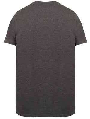 Legends Motif Cotton T-Shirt In Charcoal Marl - South Shore