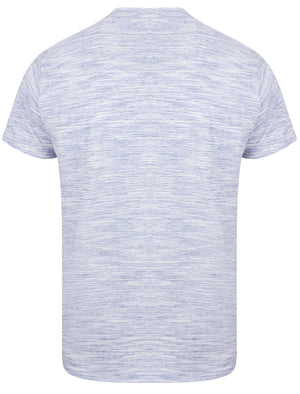 Outer Space Dye T-Shirt with Palm Printed Chest Pocket In Sky Blue - South Shore