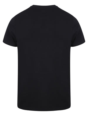 Paradise Motif Cotton T-Shirt In Jet Black - South Shore