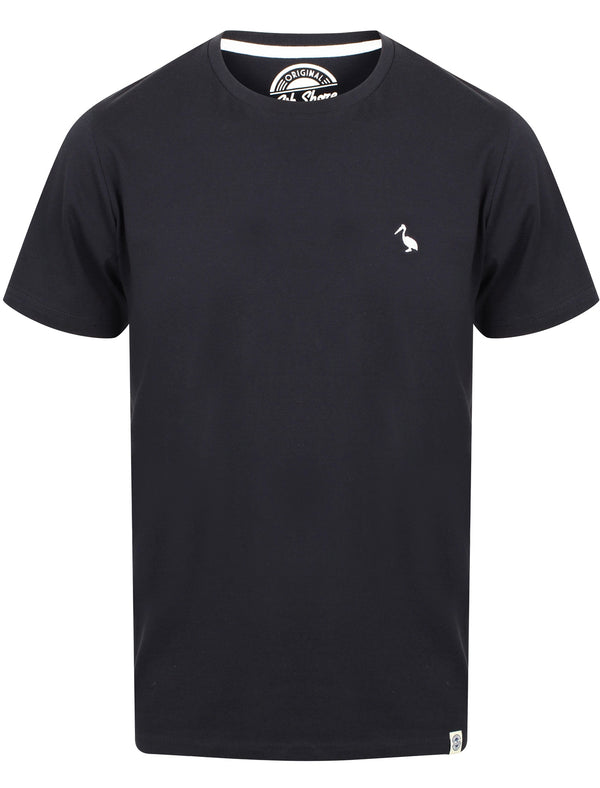 Peavey Cotton Crew Neck T-Shirt In Dark Navy - South Shore