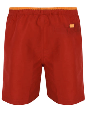 Pembroke Swim Shorts In Rio Red With Free Matching Flip Flops - South Shore