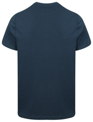 Premium Motif Crew Neck Cotton T-Shirt In Insignia Blue - South Shore
