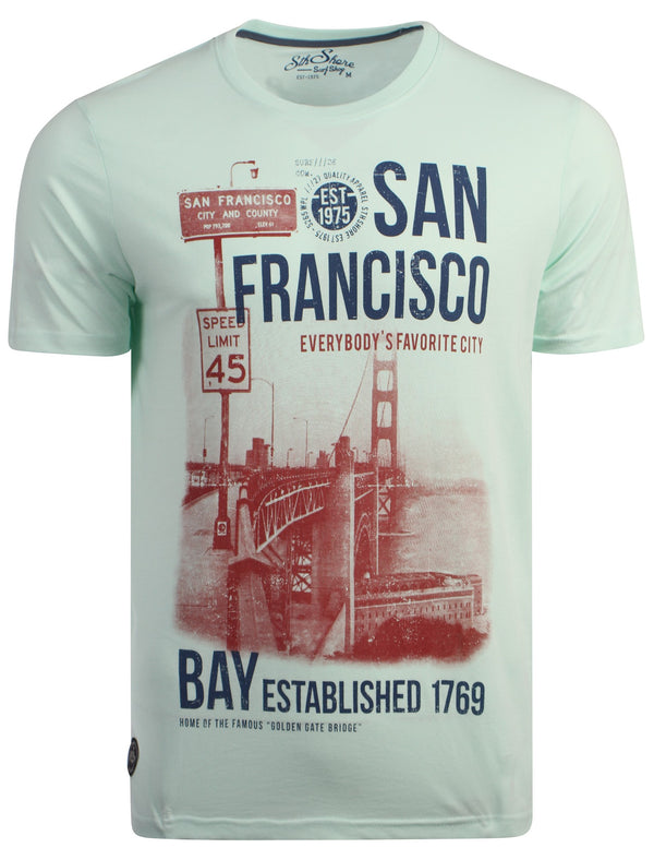 South Shore San Fran green printed t-shirt
