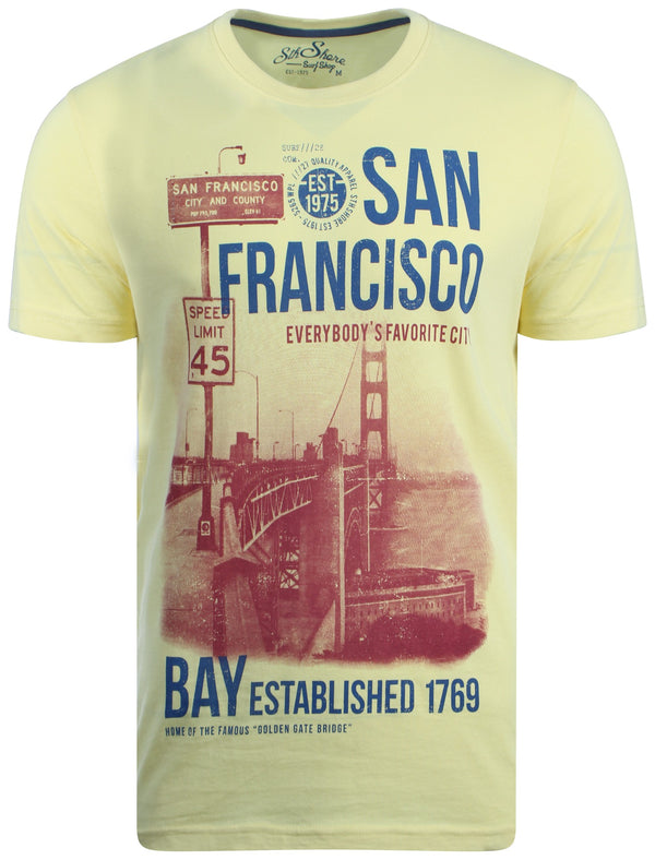 South Shore San Fran yellow printed t-shirt