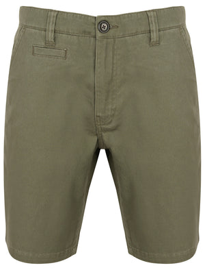 Scotch Cotton Twill Chino Shorts with Stretch In Dusty Olive - South Shore
