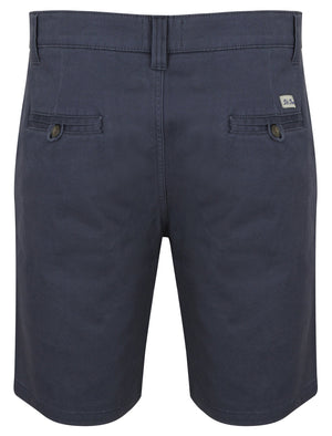 Orian Cotton Twill Chino Shorts with Stretch In Mood Indigo - South Shore