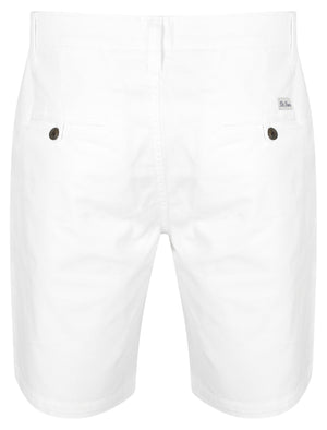 Scotch Cotton Twill Chino Shorts In Optic White - South Shore