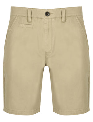 Scotch Cotton Twill Chino Shorts with Stretch In Stone - South Shore