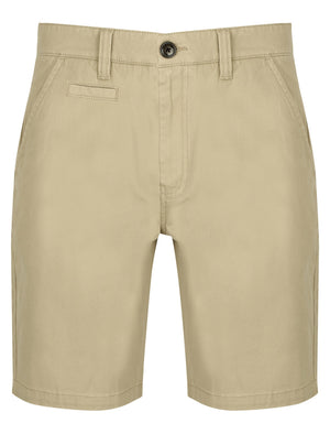 Orian Cotton Twill Chino Shorts with Stretch In Stone - South Shore
