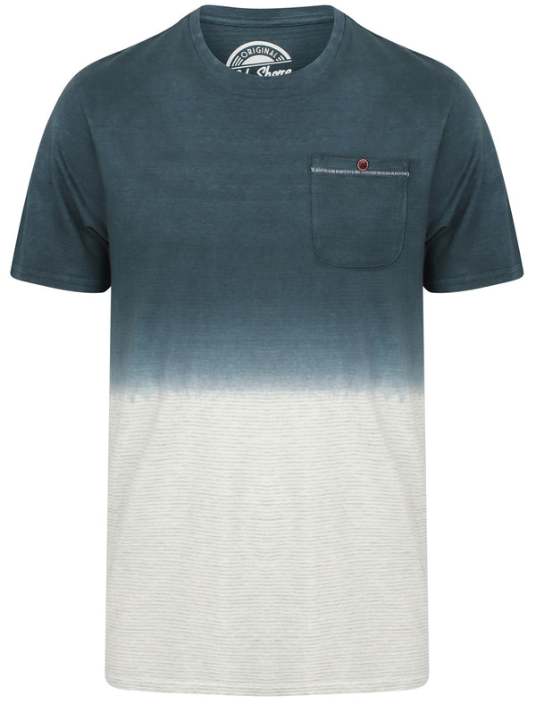 Dipper Cotton Jersey Dip Dye T-Shirt In Insignia Blue - South Shore