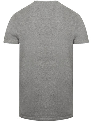 True Power Motif Cotton T-Shirt In Mid Grey Marl - South Shore