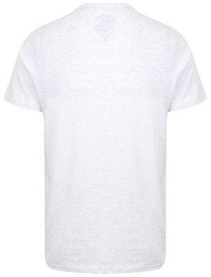 Uncle Franks Motif Cotton T-Shirt In Ice Grey Marl - South Shore