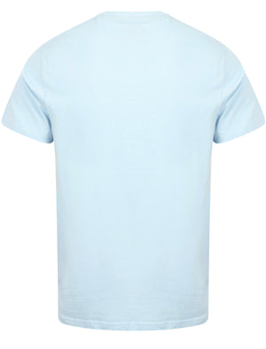 Uncle Franks Motif Cotton T-Shirt In Skyway Blue - South Shore